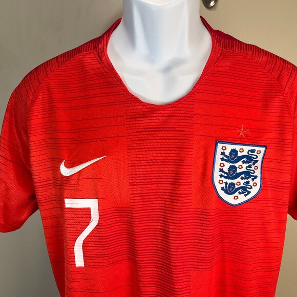 Vtg Nike Men's red, white and blue England Jesse Lingard soccer jersey shirt M - Picture 1 of 8